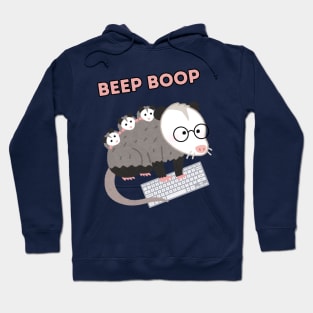 Beep Boop Opossum Programmer Hoodie